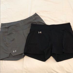 2 pair Under Armour Shorts Size Small EUC